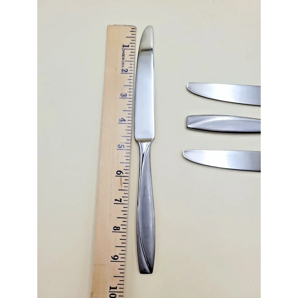 Set of 4 Oneida Camlynn Dinner Knife Stainless Steel Flatware Knives